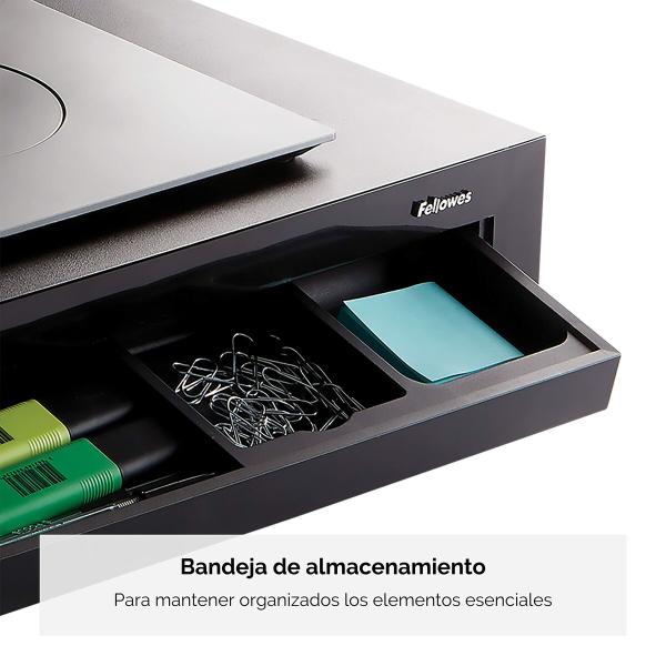 Elevador Fellowes Designer Suites Monitor Preto 2 Unidades
