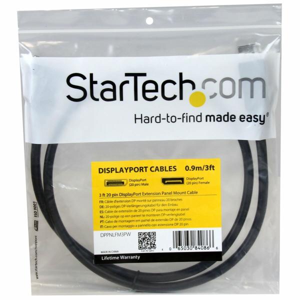 Cabo DisplayPort Startech DPPNLFM3PW