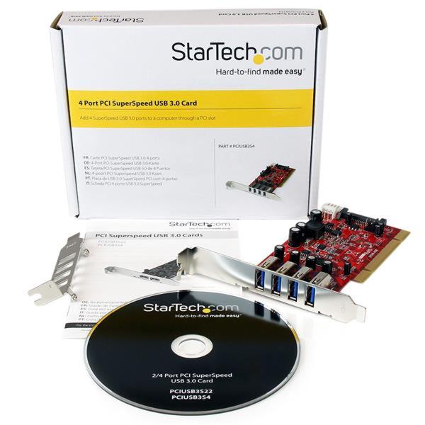 Placa PCI Startech PCIUSB3S4