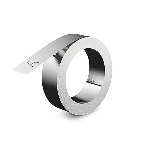 Cinta laminada para máquinas rotuladoras Dymo 31000 Rhino™ 12 mm Alumínio (10 Unidades)