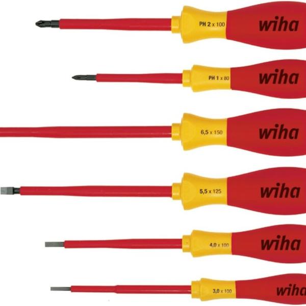 Conjunto de Chave de Fendas (6 Peças) - WIHA