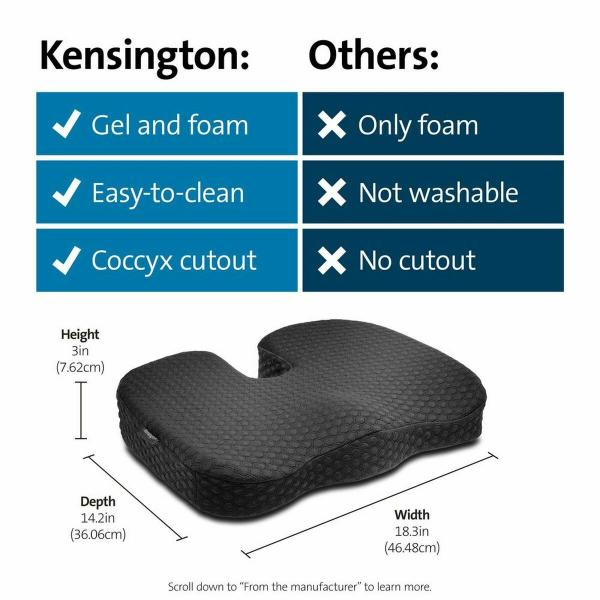 Repousa pés Kensington K55807WW Preto
