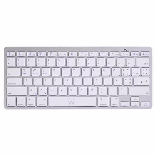 Teclado Bluetooth Ewent Compacto IOS/Android/Windows Prateado
