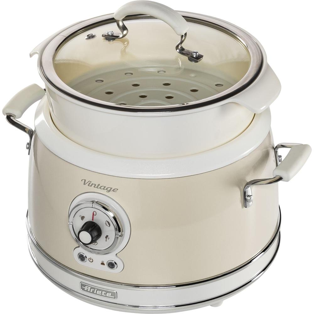 Panela de Arroz a Vapor Vintage 3,5L 700W (Bege) - ARIETE