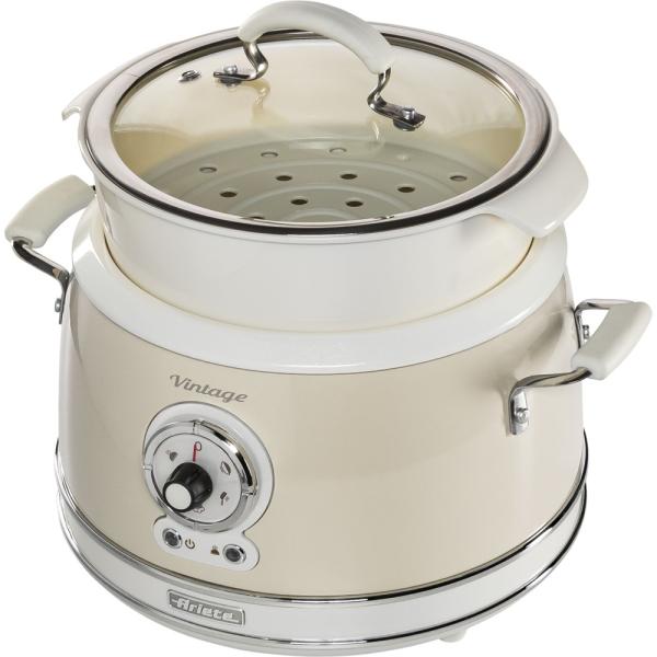 Panela de Arroz a Vapor Vintage 3,5L 700W (Bege) - ARIETE