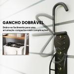 Conjunto de Suportes de Parede para Bicicletas com 4 Peças Gancho Dobrável 25,5x10,5x4 cm Preto