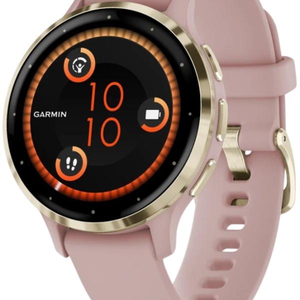 Smartwatch Venu 3S (Dourado/Rosa) - GARMIN