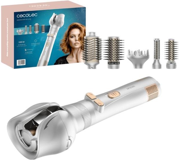 Escova de Ar CeramicCare 6in1 Gyro 1100W c/ Função Rotativa e Acessórios - CECOTEC