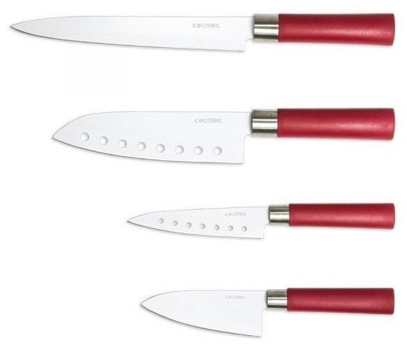 Conjunto de Facas Santoku em Cerâmica (4 Peças) - CECOTEC