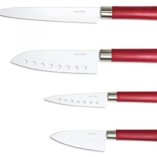 Conjunto de Facas Santoku em Cerâmica (4 Peças) - CECOTEC
