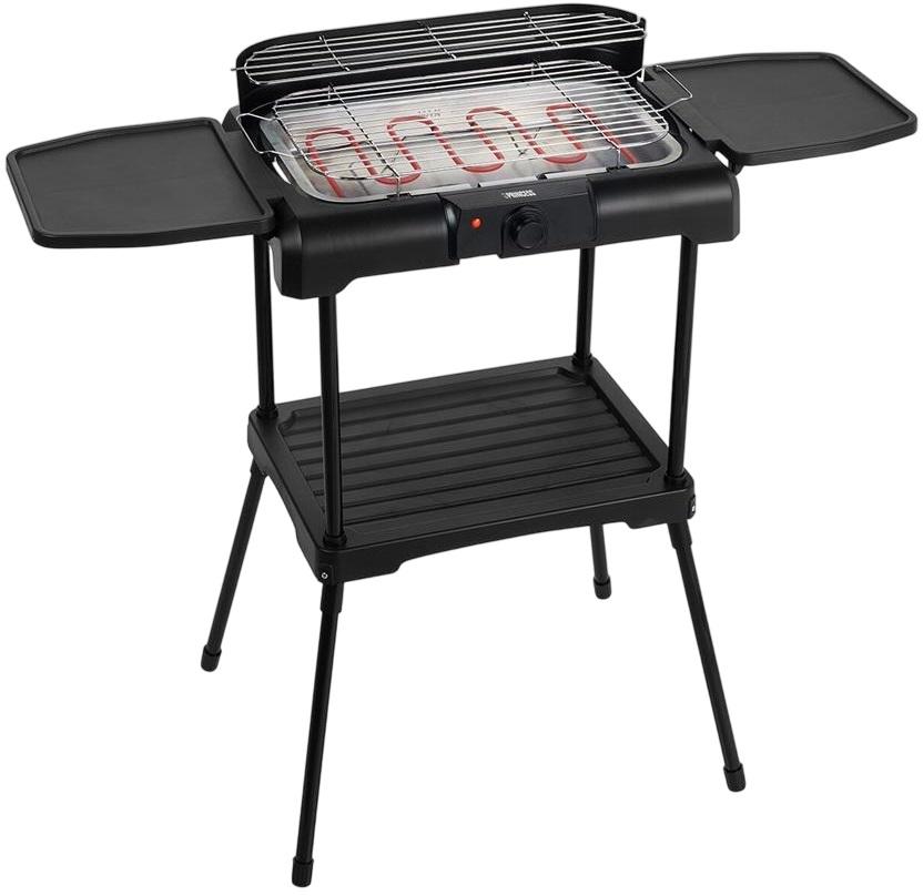 Grelhador Elétrico Barbecue 2200W c/ Apoio Lateral (Preto) - PRINCESS