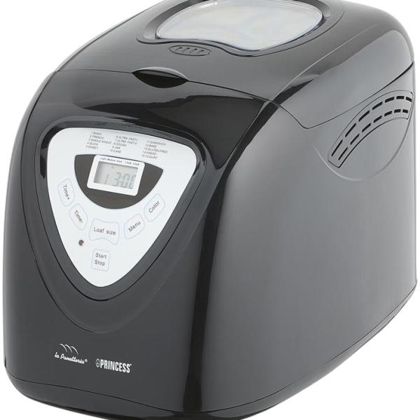 Máquina de Fazer Pão 600W (Preto/Prateado) - PRINCESS