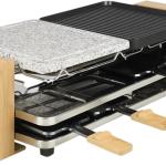 Grelhador Elétrico Raclette Pure 8 1300W (Preto/Cinzento/Madeira) - PRINCESS