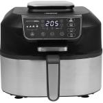 Fritadeira/Grelhador Air Fryer 5,6L 1760W (Preto/Prateado) - PRINCESS
