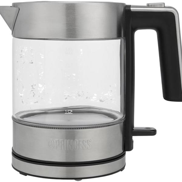 Jarro Elétrico Brighton 1L 2200W (Preto/Inox) - PRINCESS