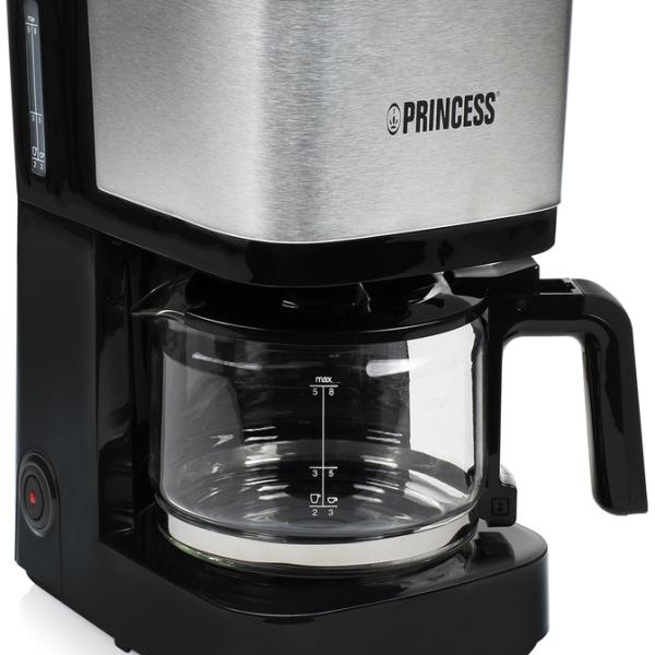 Máquina de Café de Filtro 600W 0,75L (Inox/ Preto) - PRINCESS