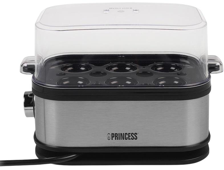 Cozedor de 6x Ovos 400W (Preto/Prateado) - PRINCESS