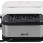 Cozedor de 6x Ovos 400W (Preto/Prateado) - PRINCESS