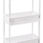 Estante/Rack Amovível 3 Níveis c/ Rodas (45 x 21 x 80cm)