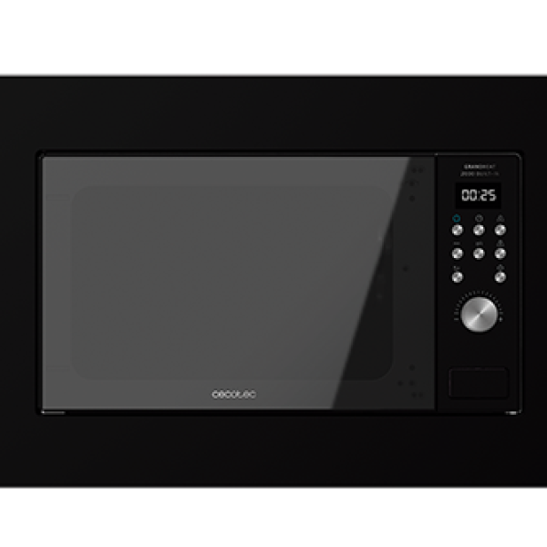 Microondas de Encastre GrandHeat 2000 Built - In 700W 20L (Preto) - CECOTEC
