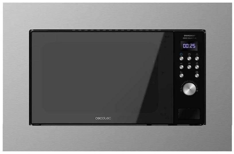 Microondas de Encastre GrandHeat 2000 Built - In Steel 900W 23L (Cinzento) - CECOTEC