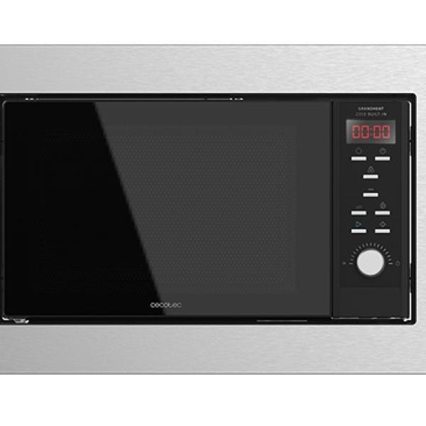 Microondas de Encastre GrandHeat 2350 Built - In Steel 900W 23L (Preto) - CECOTEC