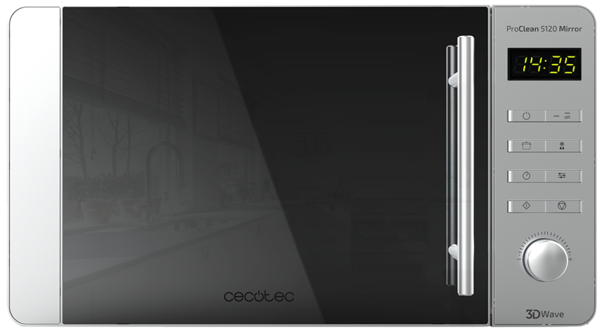 Microondas Proclean 5120 20L 800W (Inox) - CECOTEC