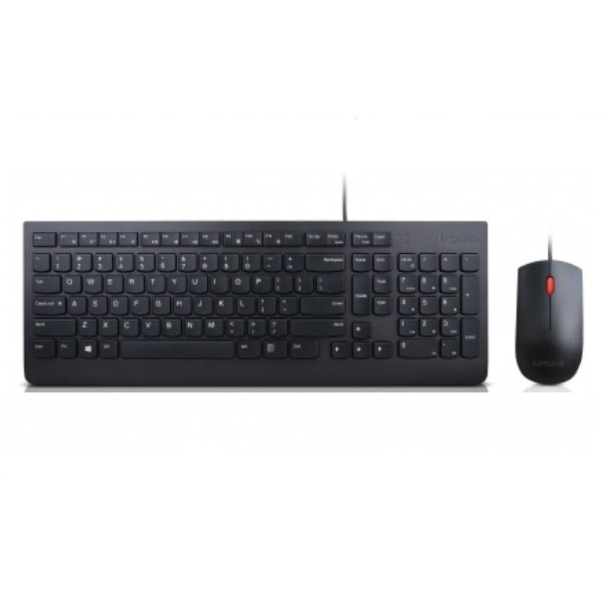 Teclado Lenovo 4X30L79915 Preto Qwerty espanhol QWERTY
