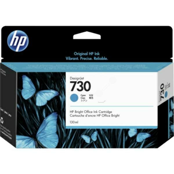 Tinteiro de Tinta Original HP 730 (P2V62A) Preto Ciano