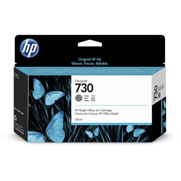 Tinteiro de Tinta Original HP 730 (P2V66A) Preto Cinzento