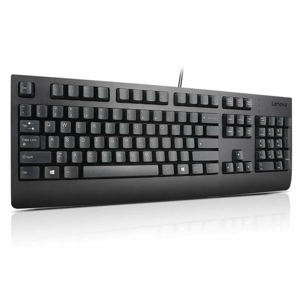 Teclado Lenovo 4X30M86918 Qwerty espanhol Preto