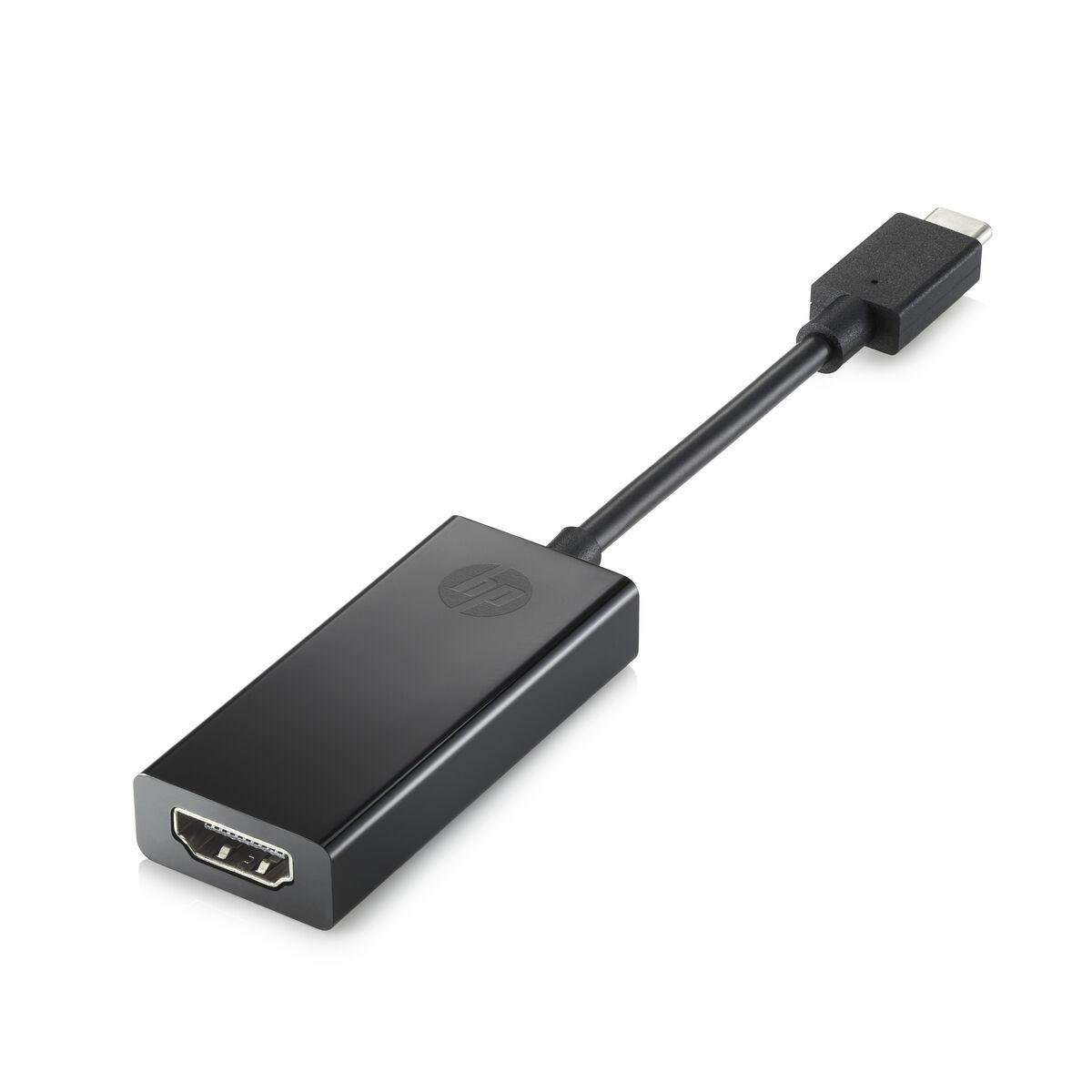 Adaptador USB C para HDMI HP 2PC54AA#ABB Preto