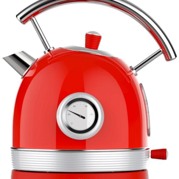 Chaleira Elétrica Thermosense 420 Vintage 1.8L 2200W (Vermelho) - CECOTEC