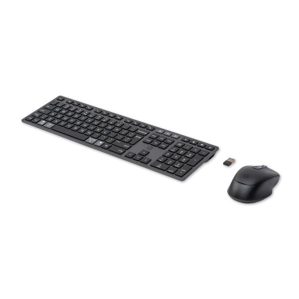 Teclado e Rato HP 9T5A9AA Preto Inglês QWERTY