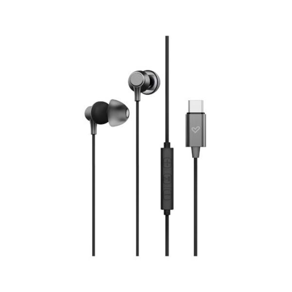 Auriculares Metallized c/ Fios (Preto) - ENERGY SISTEM