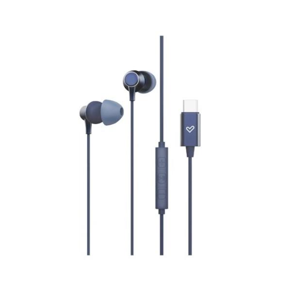 Auriculares Metallized c/ Fios (Azul) - ENERGY SISTEM