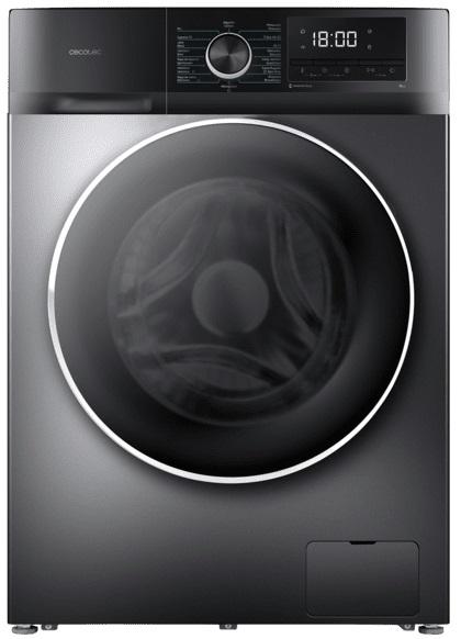 Máquina de Lavar Roupa Bolero DressCode 9500 Inverter Steel 9Kg 1400rpm - CECOTEC
