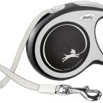 Trela Retrátil New Comfort Tamanho L p/ Cães (Preta/Cinza) - FLEXI
