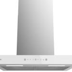 Exaustor Chaminé Bolero Flux TT 60cm 605500 550m3/h (Vidro Branco/Inox) - CECOTEC
