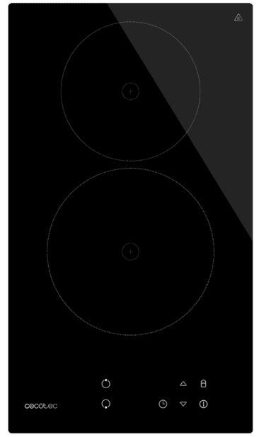 Placa Vitrocerâmica Bolero Squad V 2001 2 Zonas 3000W (Preto) - CECOTEC