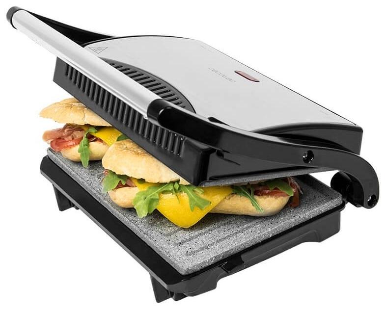 Sanduicheira 700W (Cinzento) Rockn Grill - CECOTEC