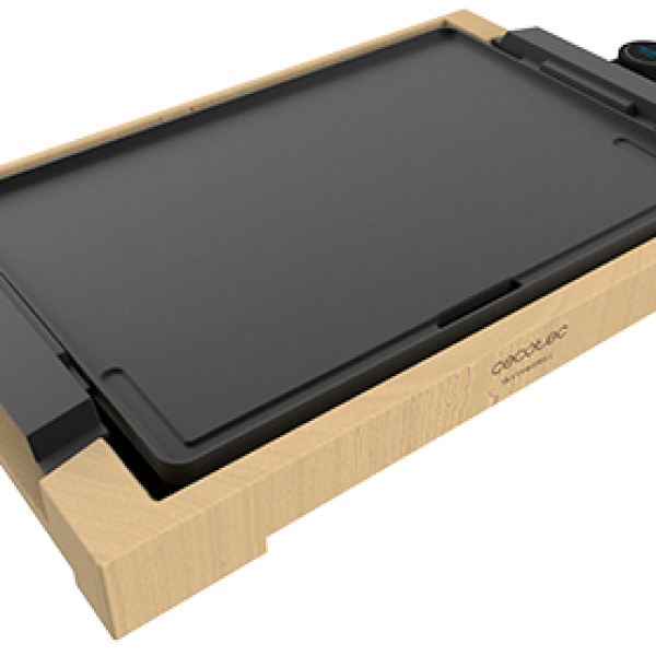 Grelhador Tasty&Grill 2000 Bamboo 200W (Preto) - CECOTEC