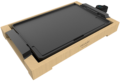 Grelhador Tasty&Grill 2000 Bamboo 200W (Preto) - CECOTEC