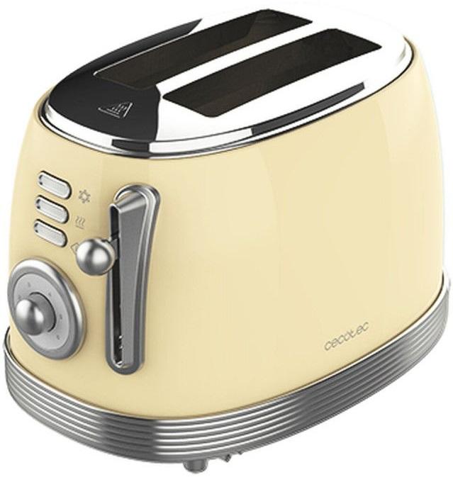 Torradeira Vintage 800 (Amarelo) - CECOTEC
