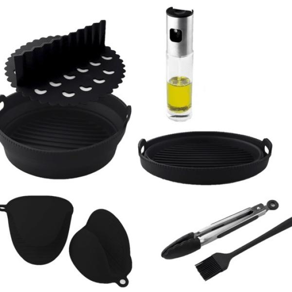 Pack de 6x Acessórios de Cozinha p/ Fritadeiras AirFryer Ar Quente - CECOTEC