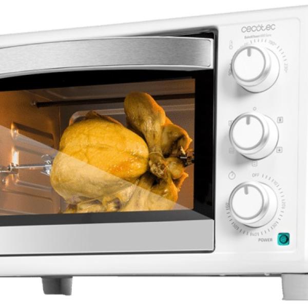 Mini Forno Bake&Toast 3090 Gyro 30L 1500W (Branco) - CECOTEC