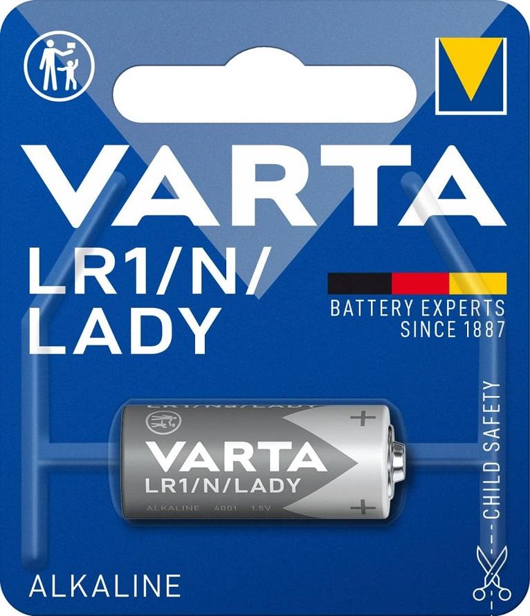 Pilha Alcalina LR1/N/LADY 1,5V - VARTA