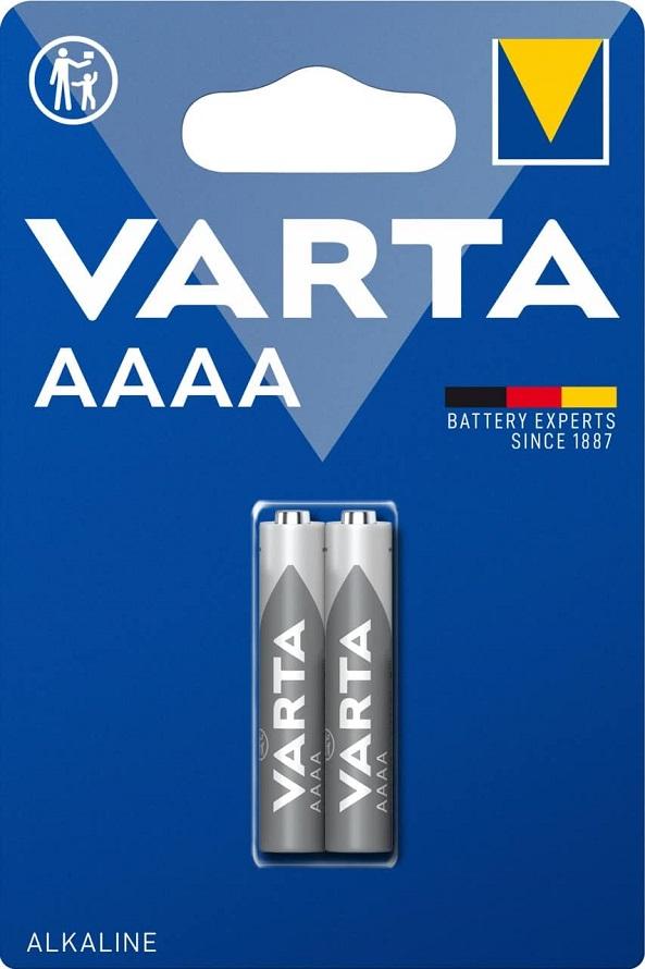 Blister 2x Pilhas Alcalinas AAAA 1,5V - VARTA
