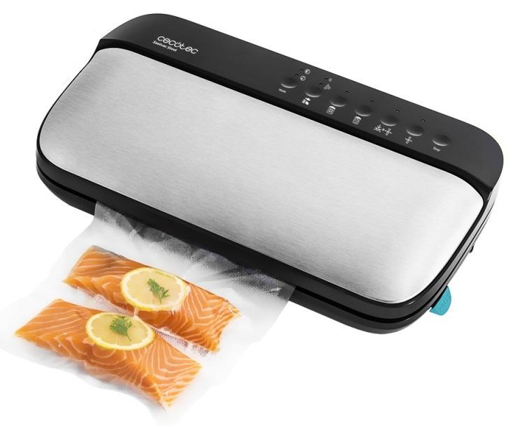 Máquina de Embalar a Vácuo Sealvac Steel 120W - CECOTEC