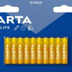 Blister 10x Pilhas Alcalinas LongLife LR03 AAA 1,5V - VARTA